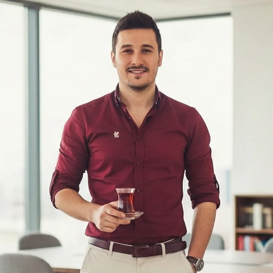 Portrait of Ahmet Maniş, founder and creative director of Historium.