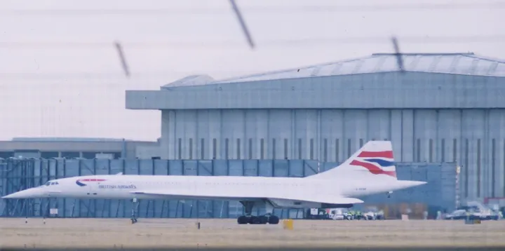 British Airways Concorde at London Heathrow Airport in the final month of commercial service