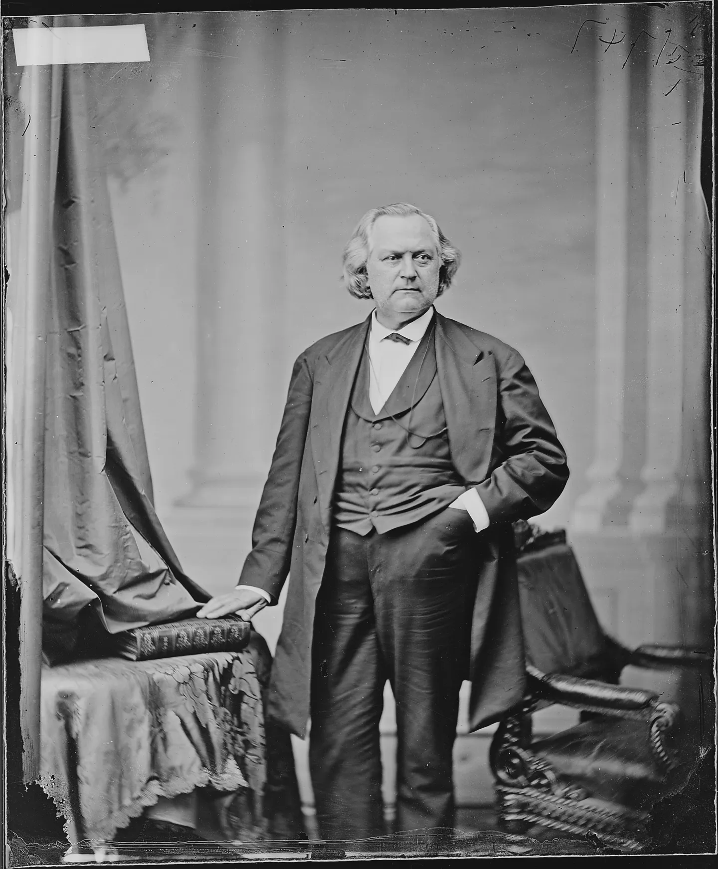 Portrait of James W. Nye, territorial governor of Nevada.